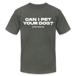 Load image into Gallery viewer, Pet Your Dog Jersey T-Shirt by Bella + Canvas - asphalt

