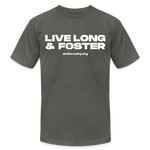 Load image into Gallery viewer, Live Long Jersey T-Shirt - asphalt
