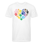 Load image into Gallery viewer, Rainbow Heart - white
